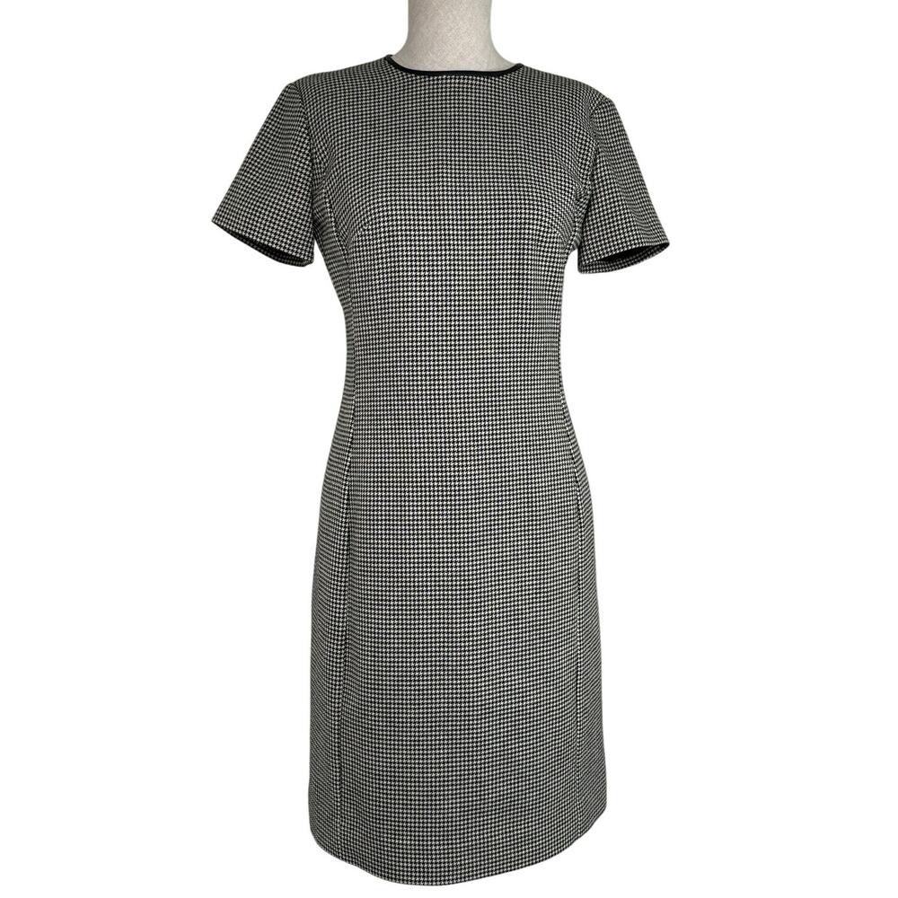 Polo Ralph Lauren Wool Blend Houndstooth Dress Size 2 Heritage Officewear Fall